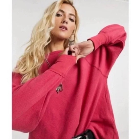 Free People Amelia Thermal Top - SZ. Small - Color : FLOR DE MAYO - Picture 3 of 5